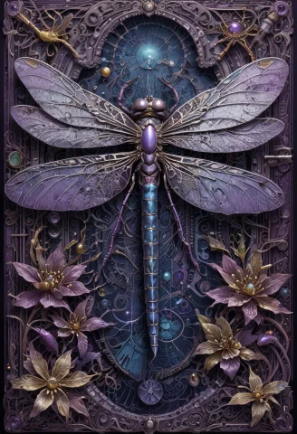 Purple Ink, Silver Ink, Surrounded With Intricate Circuitry... — SDXL AI Prompt: purple ink, silver ink, surrounded with intricate circuitry and jewels, most det...