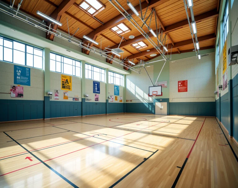 Loraschgybackgroundfluxad1 Schgy, Japanese Highschool Gym. I...