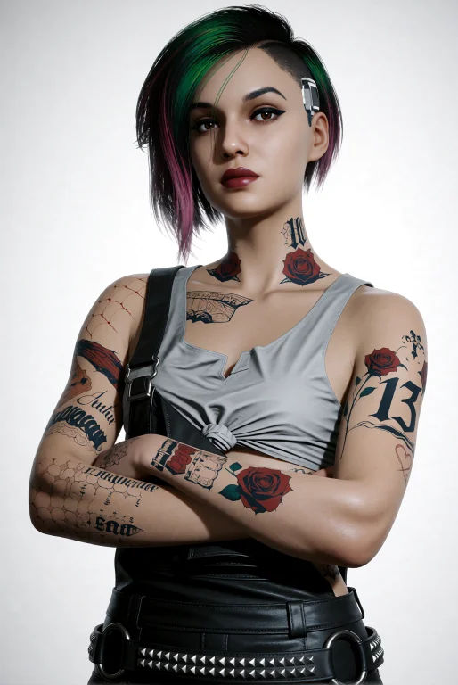 Judy. This Is A Highly Detailed, Digital Artwork Of A Woman...