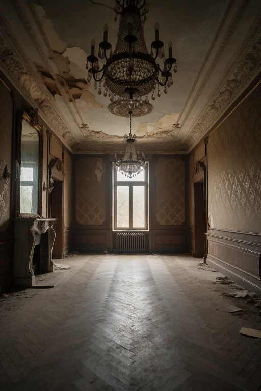 6. Abandoned Luxury Hotel Ballroom Frozen In Time, 1920s Dec...