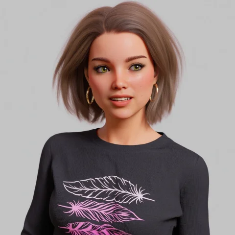 1girl, Short-medium Hair, Green Eyes, Sweater, — FLUX AI Prompt: 1girl, short-medium hair, green eyes, sweater,