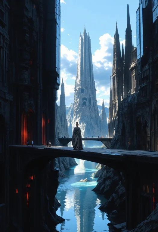 A Group Of Crystal Towers Built In Vertiginous Shapes.