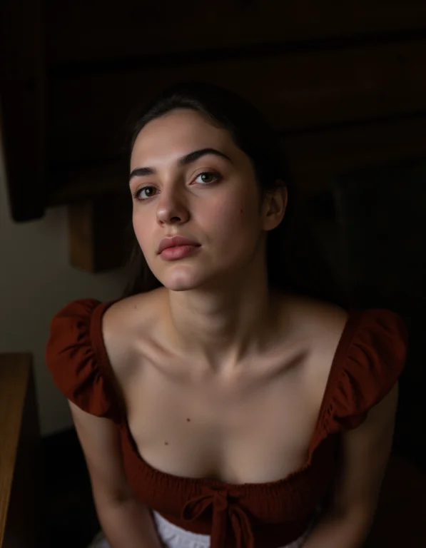 A 18 Y.o French Pretty Modeling,fromabove,soft Lighting,high...