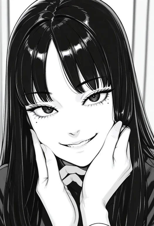 Masterpiece, Best Quality, 1girl, Solo, Long Black Hair1.3,...