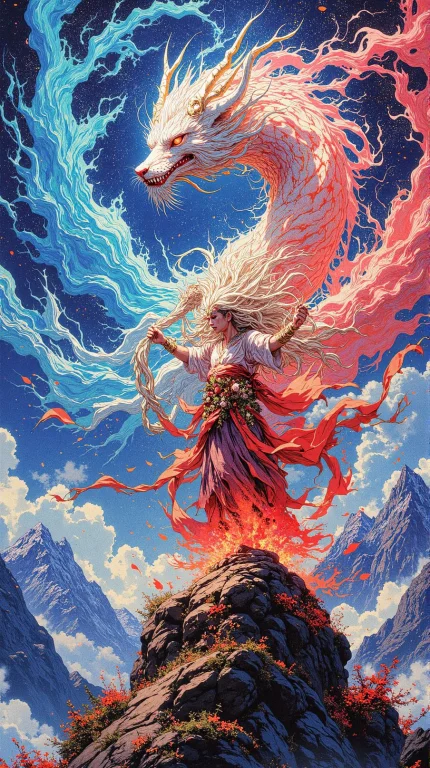 Anime Artwork Holy Mountaintops Where Cyclone Elementals Per...