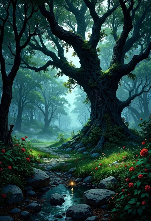 The Cursed Grove Of The Fae King Deep In A Forgotten, Mist-c...