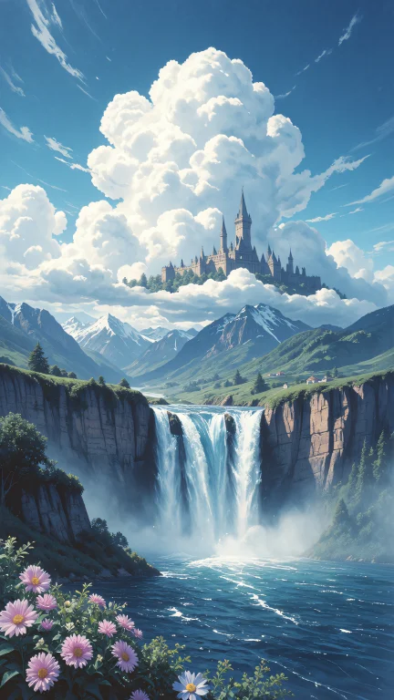 F4nt4st1c, Fantasy Background, Scenery, No Humans, Waterfall...