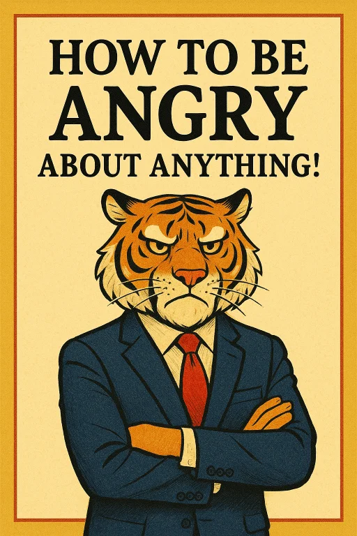 An Educational Book Cover Featuring An Anthropomorphic Tiger...