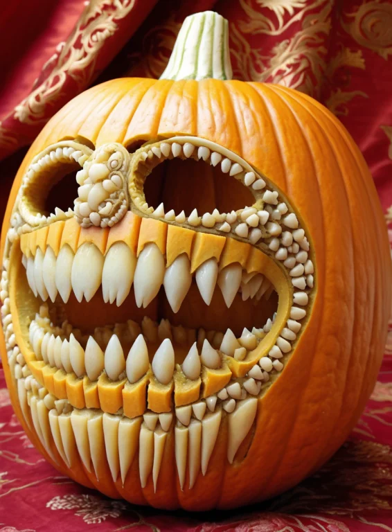 Teeth, Lorateef-morph-sdxl0.95 Toothy, Pumpkin Madeofteef1.5...