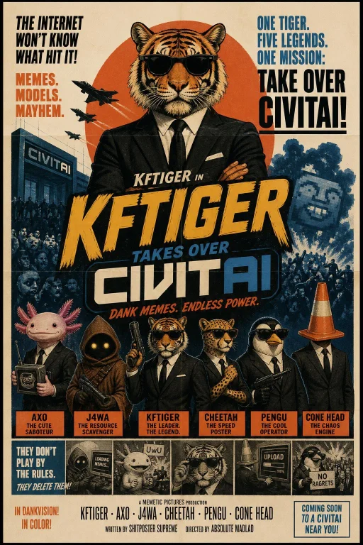 A 1960s Style Movie Poster For A Movie About An Anthropomorp...