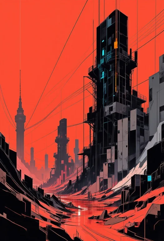Ckbwaw, A Digital Artwork In The Style Of Ckbwaw, Nvinkpunk,...