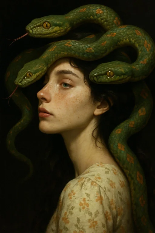 Side View, Head Tilted, A Highly Detailed Digital Painting O...