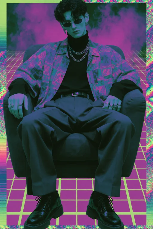 Highres, Absurdres,41mfl4m3, A Stylish Young Man With Dark W...