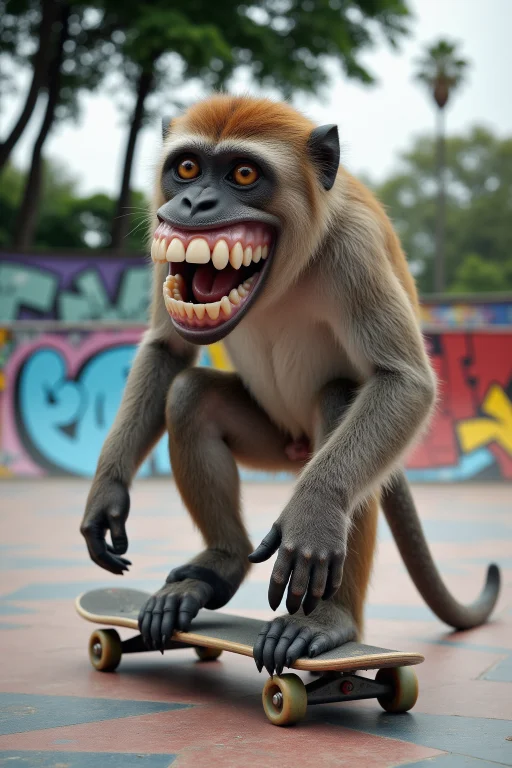 Professional Photo Of An Animal With Human Teeth. It Is A Mo...