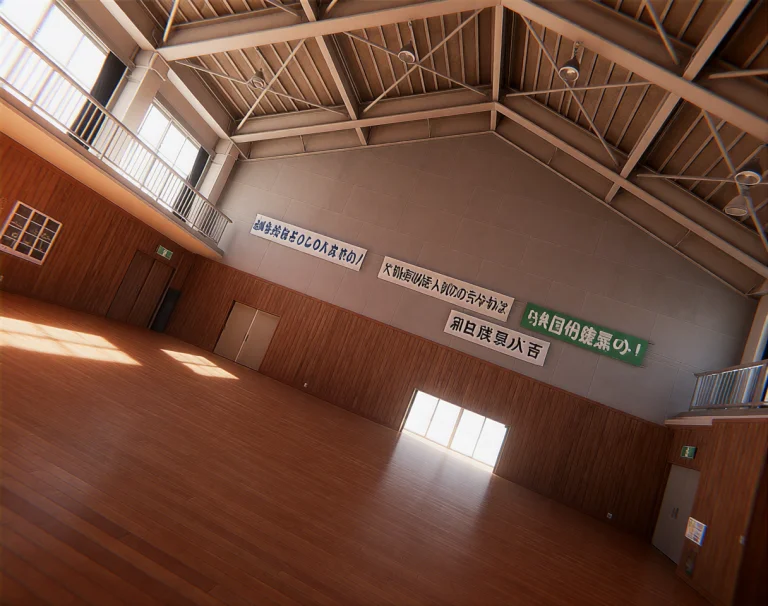 Loraschgybackgroundkrea2ad1 Schgy, Japanese Highschool Gym....