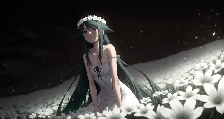Ekrea Jan, 1girl, Saya Saya No Uta, Summer Dress, Strap Slip...