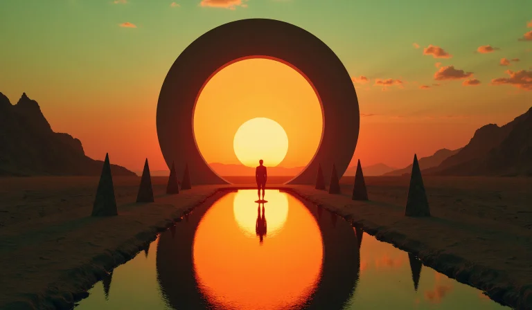 A Realism Art Piece Captures A Surreal, Otherworldly Scene A...