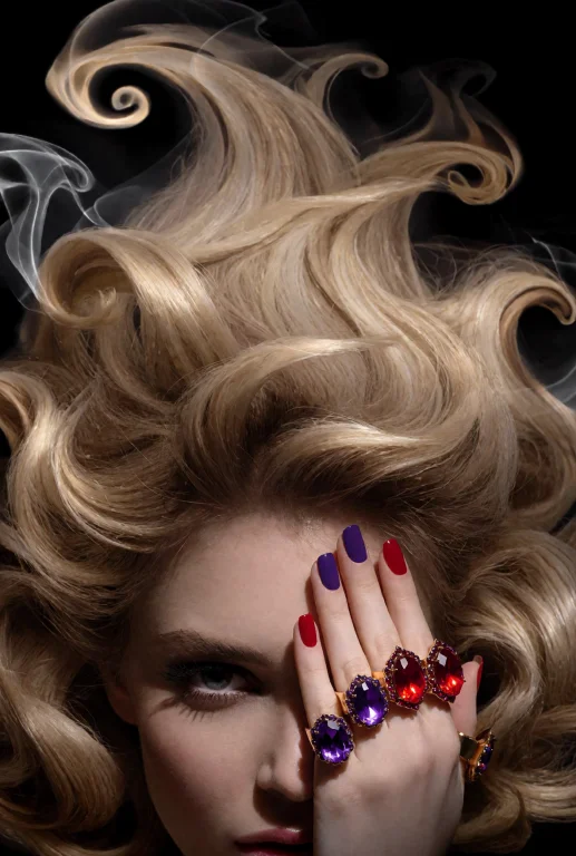 Amarina, A Closeup Of A Woman With Voluminous Blonde Hair In...