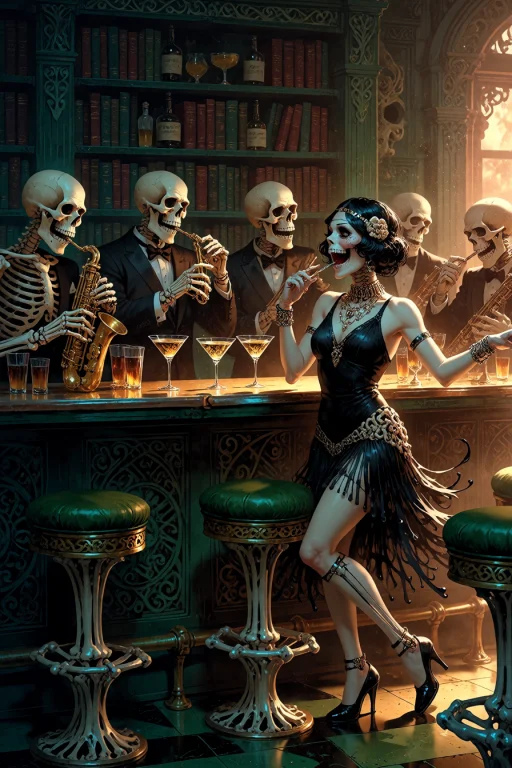 , Boneswm, A Roaring 1920s Speakeasy Hidden Behind A Bookcas...