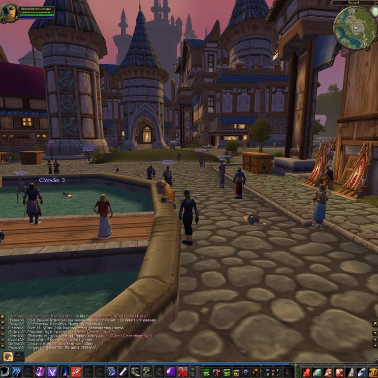 A World Of Warcraft Fake Screenshot, With User Interface Vis...