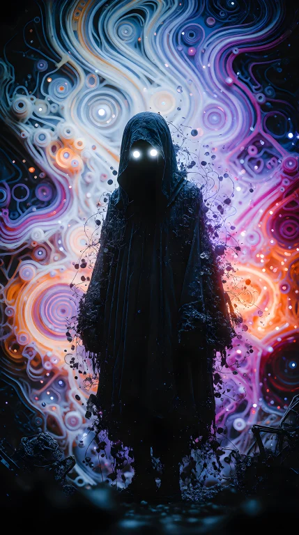 Zidiusart, A Dark, Mysterious Cloaked Figure Standing In An...
