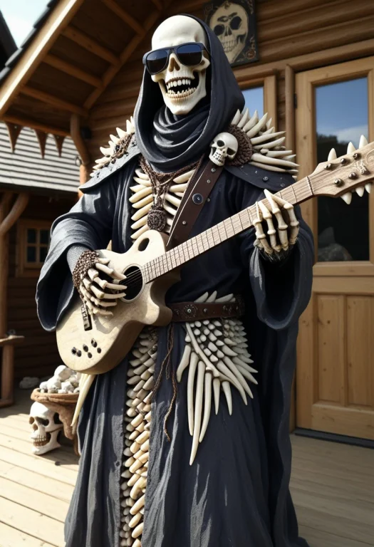 Madefromteef, A Statue Of A Warlock, Clothes Made Of Teeth,...