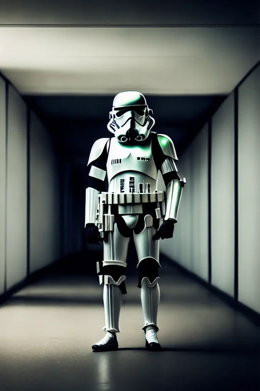 Stormtrooper, Portrait, Photography, In A Futuristic Corrido...