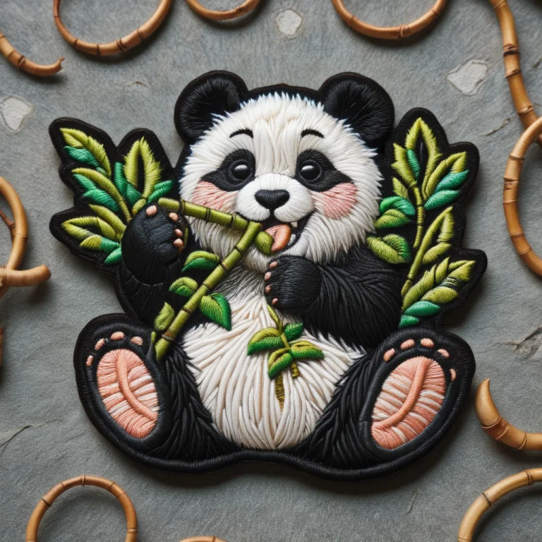 Ral-embroideredpatch A Cartoonish Embroidered Patch Of A Hap...