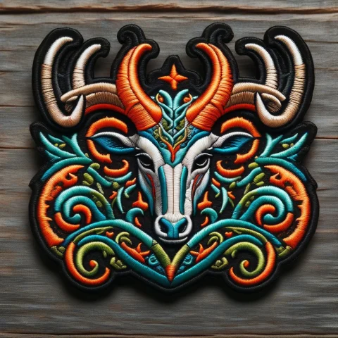 Harrowed Horns Loraral-embroideredpatch1 Ral-embroideredpatc... — SDXL AI Prompt: HarroweD horns ral-embroideredpatch