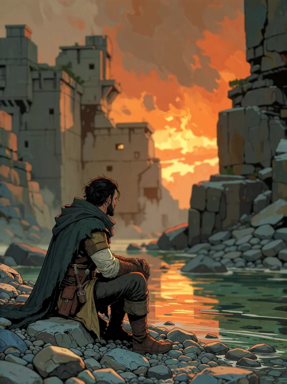 A Richly Painted Tabletop Rpg Character Art Illustration Of...