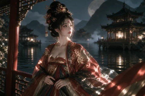 Mjcnstyle, Neotangzhuang, A Quiet Refined Chinese Fantasy Il... — Stable Diffusion AI Prompt: MJCN_Style, neo_tangzhuang, A quiet refined Chinese fantasy illustration for a g...
