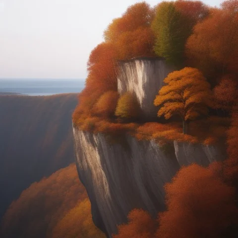 , Autumn, ,tree,land, , Cliff, Bush, — Stable Diffusion AI Prompt: , autumn, ,tree,land, , cliff, bush,