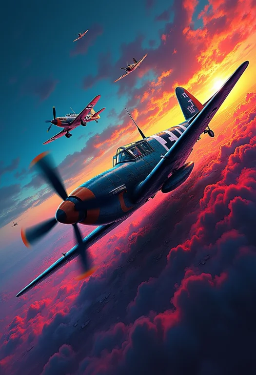 Masterpiece, Neon Splash Art, Messerschmitt Bf-109, Ww2, Vib...