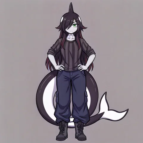 Kosnerka, 1girl, Solo, Full Body, Standing, Front View, Stra... — Stable Diffusion AI Prompt: kosnerka, 1girl, solo, full body, standing, front view, straight-on, looking at...