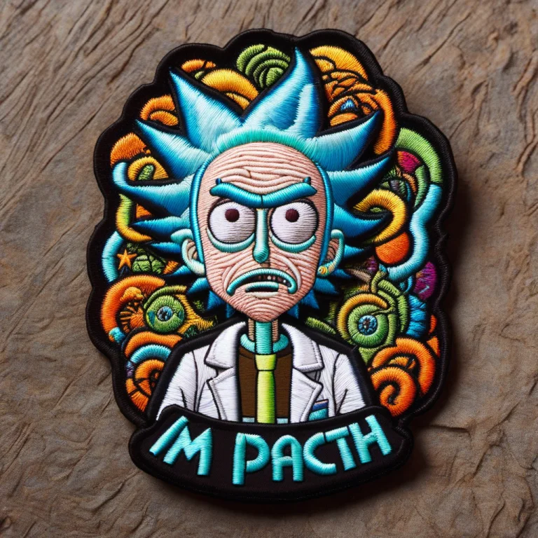 Ral-embroideredpatch Rick Sanchez As A Embroidered Patch Wit...