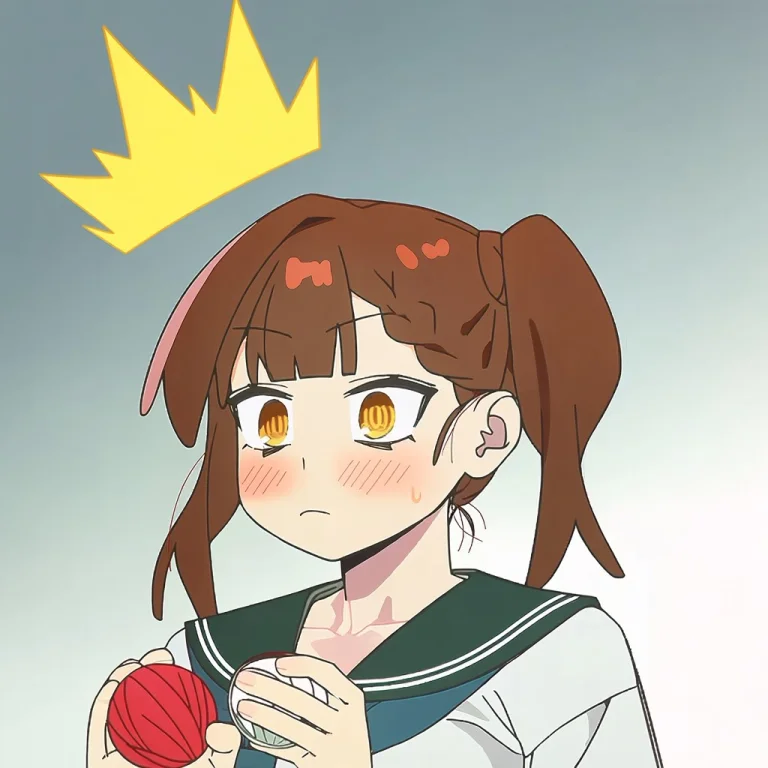 1girl, Brown Hair, Solo, Sailor Collar, School Uniform, Hold...