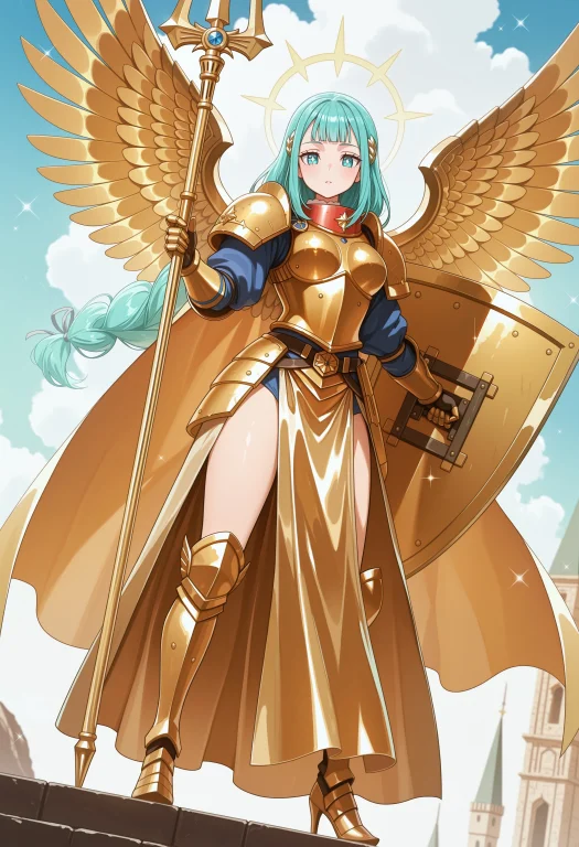 1girl, Suelecia, Aqua Eyes, Aqua Hair, Very-long Hair, Singl...