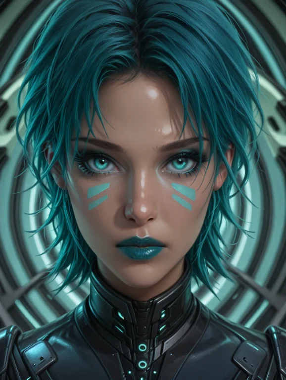 Anime, 1girl, Solo, Rhiza, Facial Mark, Makeup, Looking At V...