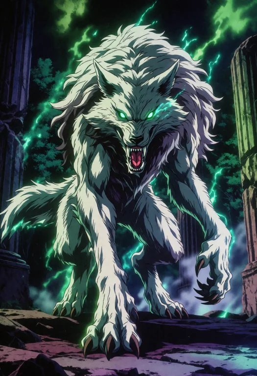 Darkfantasystyle, Dark Fantasy, Retro, 1monster, Wolf, Giant...