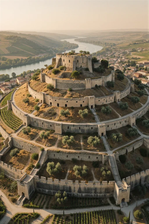 Supergroundview, An Ancient Hilltop Citadel Crowns A Vertica...