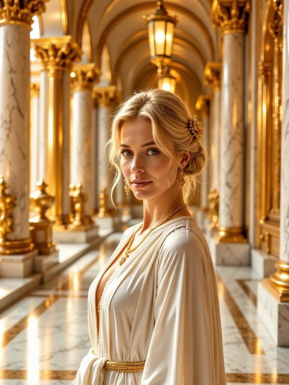 Hgec, C0rr1d0r, Close-up Of A Blonde Low Up-do Haired Woman...