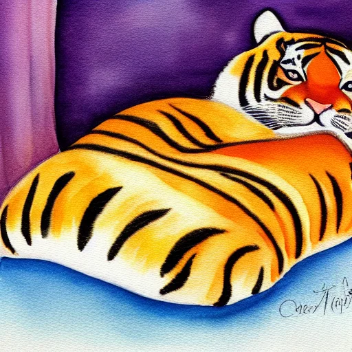 Masterpiece, Best Quality, Fat Tiger, Lazy Tiger, Domestic P...