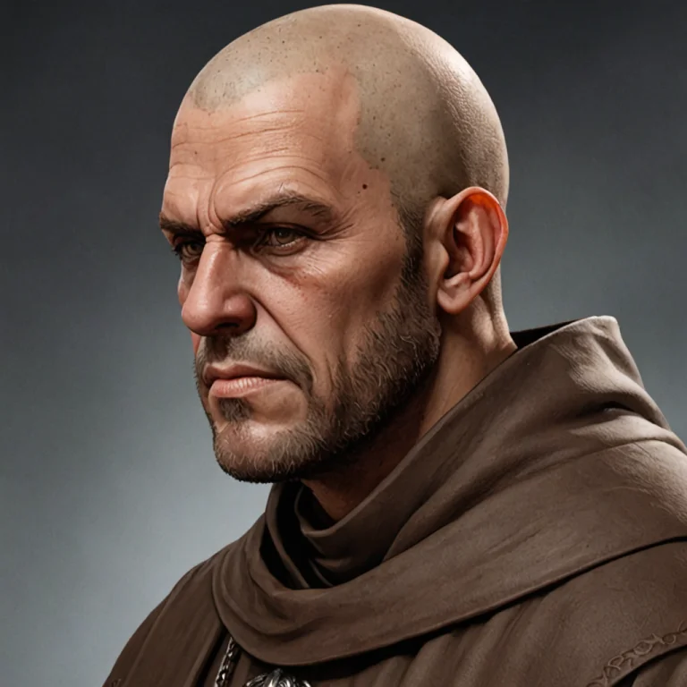 Xmn-2yc-rto Friar Character Close Up Profile