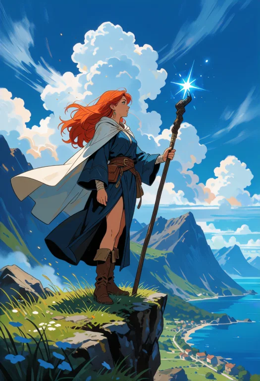 Vibrant Illustrative Art Style Featuring Cel-shaded Coloring...