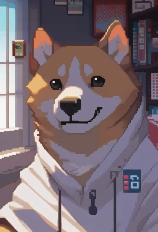 Score9, Score8up, Score7up, Lorapixelart11pixelart,pixel,dog...