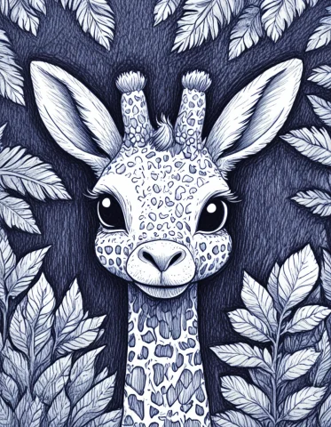 Novuschroma42 Style Bunny Giraffe Ballpoint Pen Drawing Lora... — SDXL AI Prompt: novuschroma42 style bunny giraffe ballpoint pen drawing 