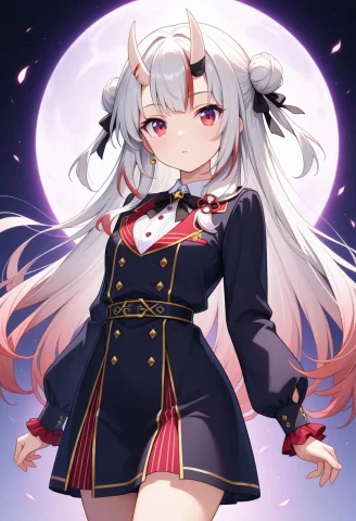 Nakiri Ayame, Classic Outfit, Cowboy Shot, High Detail, Perf... — Stable Diffusion AI Prompt: Nakiri Ayame, classic outfit, cowboy shot, High Detail, Perfect Composition, hig...