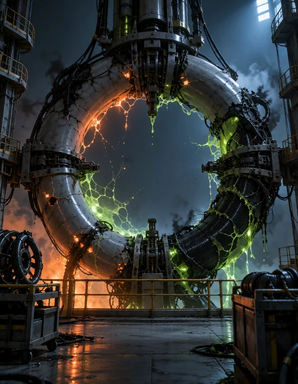 Cyborg B4ckgr0und, Photorealistic Empty Fusion-torus Mainten...