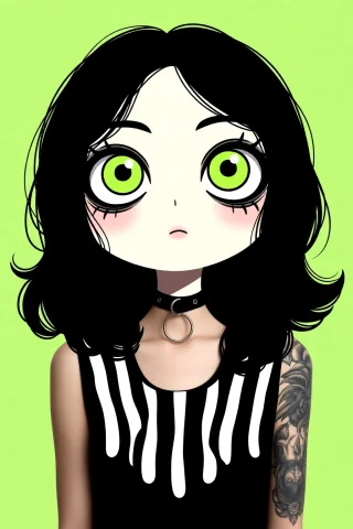 Spooky Cute Aesthetic, , , Hdr, Professional, Studio Quality... — Stable Diffusion AI Prompt: Spooky Cute aesthetic, , , HDR, professional, studio quality, highres, simple Li...