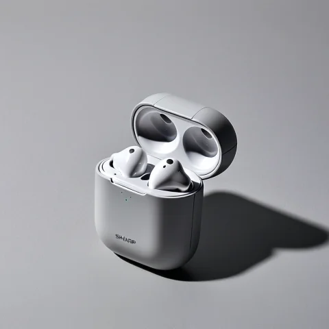 Loratechcleanshadowv10.80, Techcleanshadow, A Wireless Earbu... — SDXL AI Prompt: , techcleanshadow, a wireless earbuds case on a plain light grey backdrop with a...